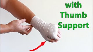 How to Self Wrist Wrap for Wrist Pain [upl. by Miarzim677]