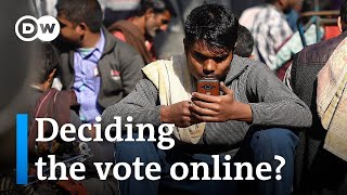 Indias political parties bet on influencers to swing votes in 2024 general election  DW News [upl. by Loesceke]