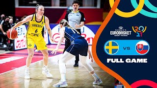 Sweden v Slovakia  Full Game  FIBA Womens EuroBasket 2021 Final Round [upl. by Chute]