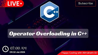 83 Polymorphism in C  Operator Overloading in C  Happy Coding [upl. by Bennet335]