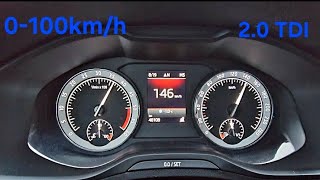 Skoda Karoq 20 TDI 150KM 2023 0100kmh ☆acceleration☆ [upl. by Baelbeer]