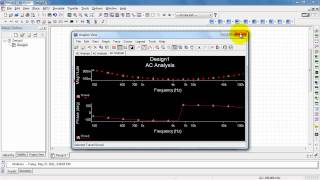 NI Multisim AC Analysis frequency response [upl. by Basham]