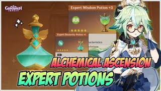 How to get quotExpertquot Potions in Alchemical Ascension Event  Genshin Impact V45 [upl. by Alomeda187]