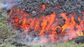 Extremely closeup to a Lava Flow [upl. by Odranar229]