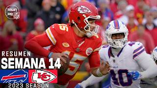 Buffalo Bills vs Kansas City Chiefs  Semana 14 NFL 2023  NFL Highlights Resumen en español [upl. by Gabbert]