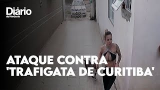 Tentativa de homicídio contra Trafigata de Curitiba é flagrada por câmeras de segurança [upl. by Colwen]