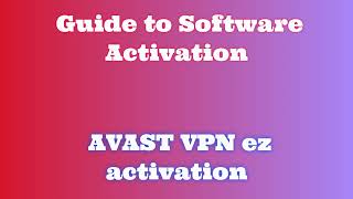 AVAST VPN Installation StepbyStep Tutorial [upl. by Anirda]