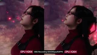 1440p OBS Nvidia GPU codec Vs x264 CPU at 6000 kbps at 60 FPS [upl. by Zetneuq251]