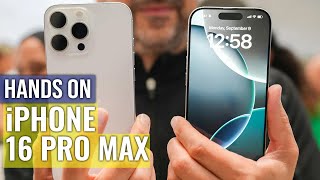 iPhone 16 Pro Max Hands on Whats New [upl. by Hsirap409]