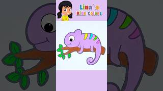 Cute chameleon  Kids Songs ✨💖🌟 shorts nurseryrhymes drawing [upl. by Nevil]