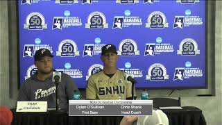 NCAA Baseball Championship Game 10 SNHU Postgame Press Conference [upl. by Banwell]