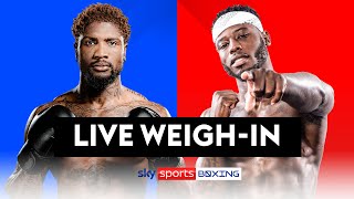 LIVE WEIGHIN  Mikael Lawal vs Isaac Chamberlain [upl. by Gyatt]