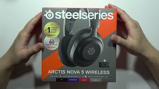 SteelSeries Arctis Nova 5 Wireless Unboxing [upl. by Ecirpak]