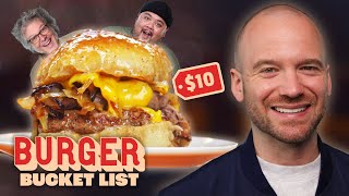 The Best Burgers by Budget with Sean Evans George Motz and Alvin Cailan  Burger Bucket List [upl. by Tasiana]