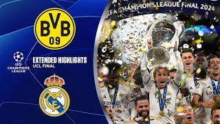 Borussia Dortmund vs Real Madrid Extended Highlights  UCL Final  CBS Sports Golazo [upl. by Etnahsal186]