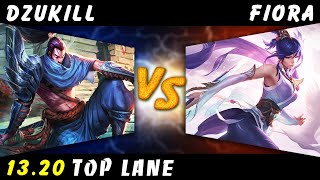 Dzukill  Yasuo vs Fiora TOP Patch 1320  Yasuo Gameplay [upl. by Amihc734]