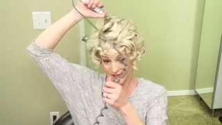 How to Curl Short hair  Curly Hair Youtube Tutorial [upl. by Xonnel]