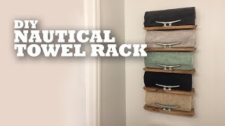 DIY Nautical Towel Rack [upl. by Kneeland128]