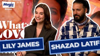 Lily James amp Shazad Latif Talk Hinge UK Dating Scene amp Emma Thompson [upl. by Eiznekcm]