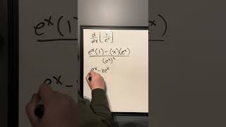 Differentiating xex Using The Quotient Rule [upl. by Hbahsur]