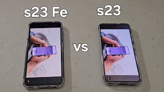 samsung s23 fe vs s23 battery life test [upl. by Namien675]