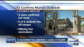 IU Bloomington confirms 6 cases of mumps [upl. by Aisanat]