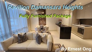 826 sqft Pavilion Damansara Heights Fully Furnished Residential Unit with 1 Bed 1 Study 2 Bathrooms [upl. by Nachison]