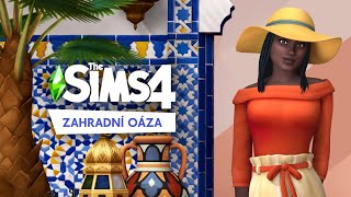 🌹 The Sims 4 ZAHRADNÍ OÁZA Courtyard Oasis ☕  Recenze nové výbavy a soutěž [upl. by Aney]