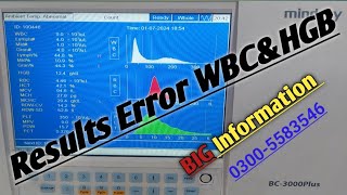 BC3000plus Mindray Hematology Analyzer WBC and HB Errorproblem Solved [upl. by Arammahs]