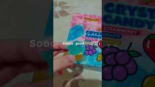 Trying crystal candy for the first time crystalcandy crystal food yummy good [upl. by Chatav]