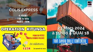 OPERATION KITUNGA 125 les SERVICE COLIS EXPRESS  Gde REUNION 23032024 à QUAI 18 [upl. by Kirsten]