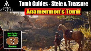 Assassins Creed Odyssey  Agamemnons Tomb  Tomb Stele and Loot Treasure Guides [upl. by Atoiyanap]