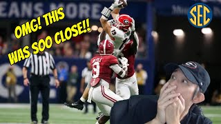 1 Georgia vs 8 Alabama Georgia Fan Reacts SEC Championship [upl. by Sicnarf]