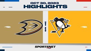 NHL Highlights  Ducks vs Penguins  October 30 2023 [upl. by Noitna255]