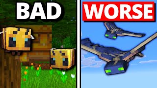 Ranking The WORST Minecraft Updates [upl. by Gratia827]