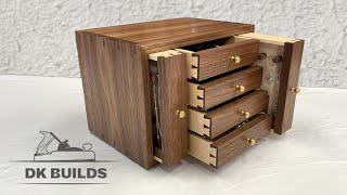 Almost a DISASTER  Dovetail Jewelry Box Build [upl. by Laehplar]