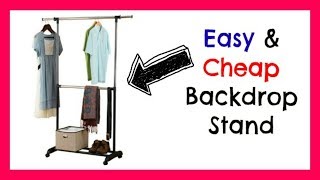 Video Backdrop Stand  Easy Cheap Collapsible amp Adjustable [upl. by Ned]