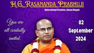 LIVE Special Lecture  HG Rasananda Prabhuji  Iskcon Balugaon [upl. by Sikes]