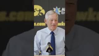 Kirk Ferentz is asked about Connor Stalions getting a game ball after Michigans 2022 win over Iowa [upl. by Meadow]