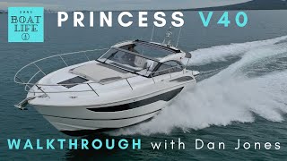 2022 Princess V40  Detailed WALKTHROUGH amp review with Dan Jones [upl. by Ansev]