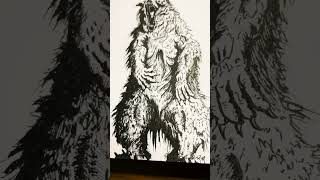 Drawing The Bear From Annihilation drawingoftheday annihilation handrawn monsterart ink [upl. by Aurthur]