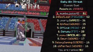 Using Vape V4 to get 1 on hypixel Leaderboard [upl. by Odel]