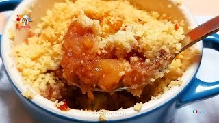 RICETTA CRUMBLE di MELE senza UOVA dolce FACILE E VELOCE [upl. by Ahsiemaj273]