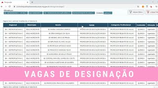 Como fazer a inscrição para a designação I Você só dá aula [upl. by Nyved]