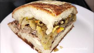 Italian style grilled veal Muffuletta recipe [upl. by Ahsienyt948]