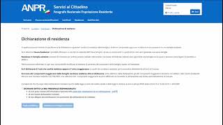 Cambio di residenza online dal portale ANPR [upl. by Aniv954]