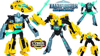 Transformers Earthspark CyberCombiner Bumblebee and Mo Malto Robot Action Figure [upl. by Leirrad]