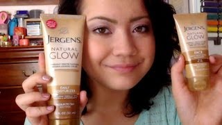 Review  Jergens Natural Glow Lotion Face amp Body [upl. by Ecyned763]