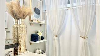 BATHROOM DECORATING IDEAS BUDGET FRIENDLY MODERN amp GLAM [upl. by Delle]