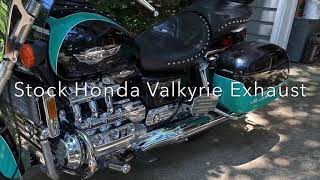 2003 Honda Valkryie Exhaust comparison [upl. by Alda]